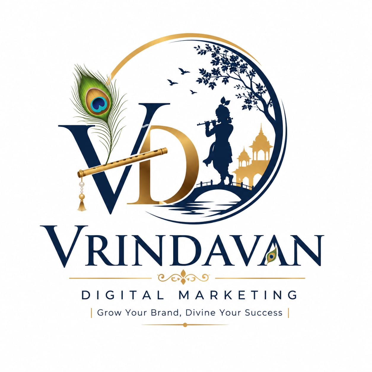 Vrindavan Digital Marketing Logo
